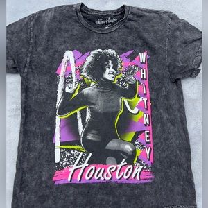 Whitney Houston large tshirt. Perfect for retro parties.